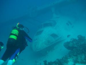 Catalina Seaplane wreck off Tahiti