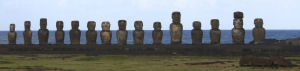 Moai at Ahu Tongariki