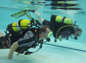 Student and instructor.